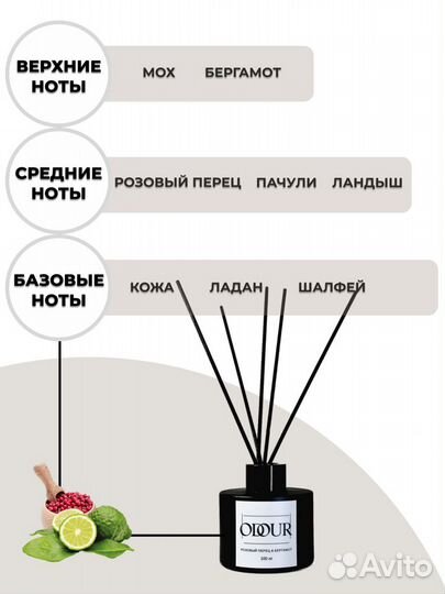 Ароматический диффузор для дома с палочками