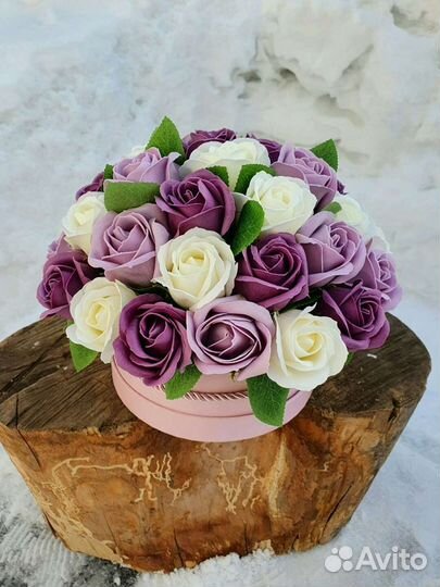 Букеты из мыльных роз и цветов