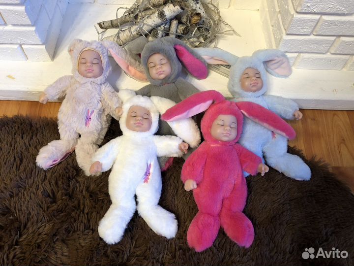 Кукла-зайка спящая