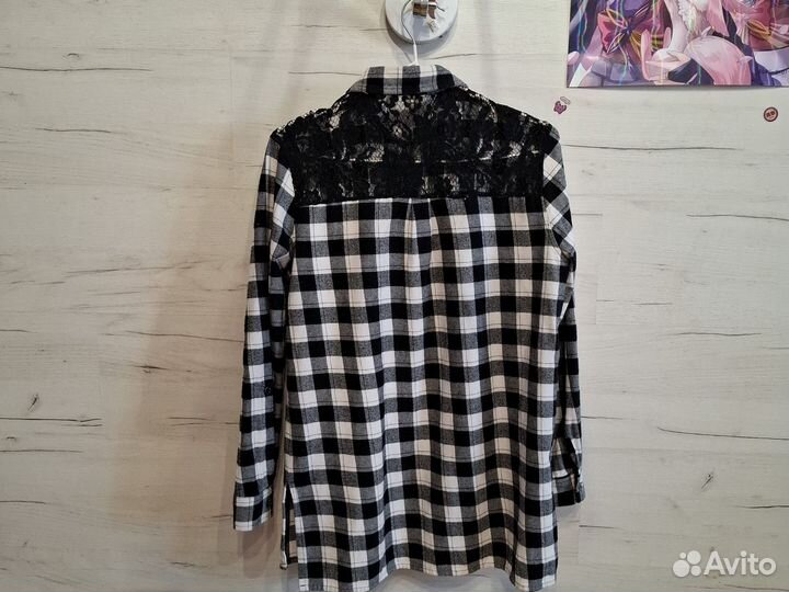 Рубашка клетчатая для девочки 164