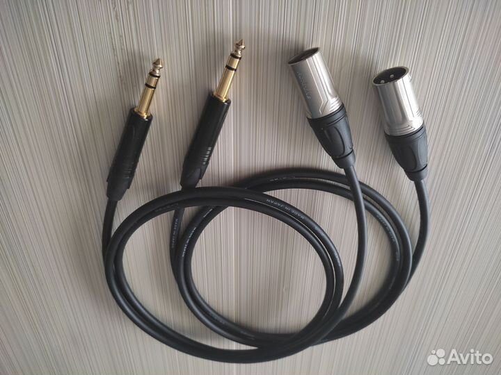 Балансные кабели TRS Jack- XLR Canare