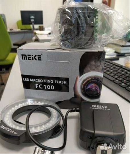 Кольцевая макро вспышка Meke FC100 новая