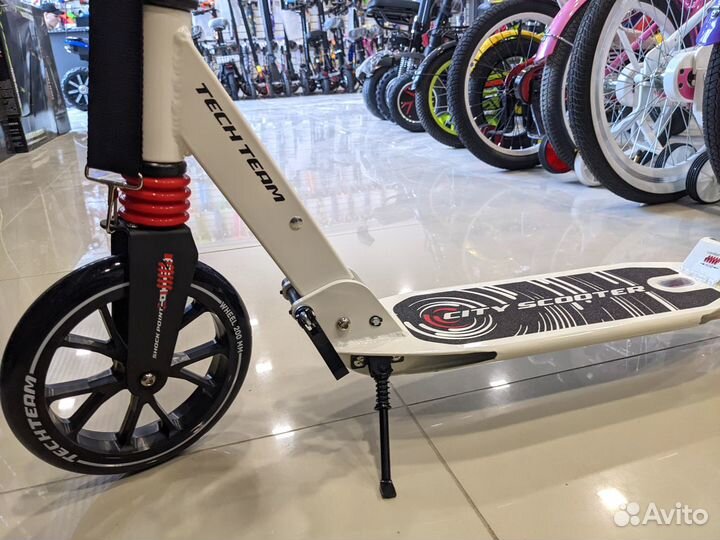 Самокат складной Tech Team City Scooter Белый