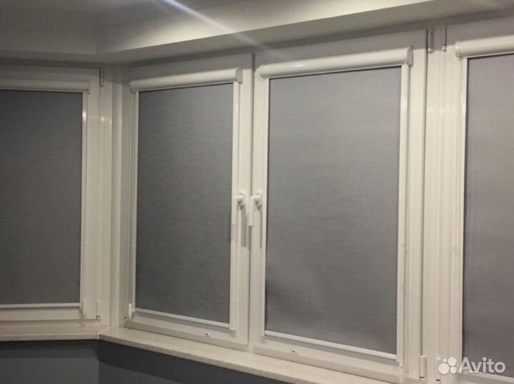 Рулонные шторы с установкой без сверления