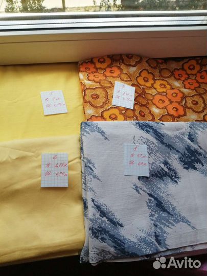 Ткань хлопок бязь сатин костюмная винтаж СССР