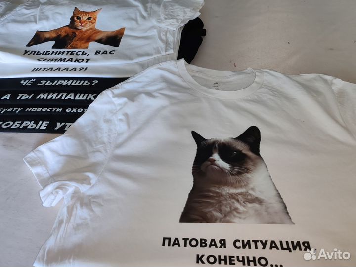 Печать на футболках, принт на одежде, DTF-печать