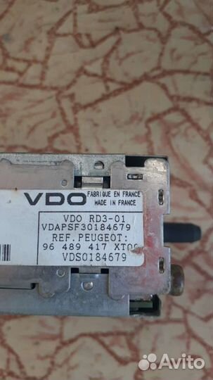 Peugeot 307 штатная магнитола