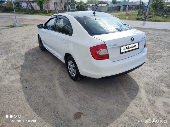 Skoda Rapid 1.6 МТ, 2016, 100 000 км