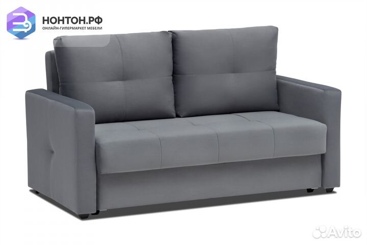 Диван шагающая еврокнижка Вита темно-серый