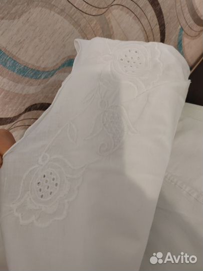 Постельное белье СССР с вышивкой