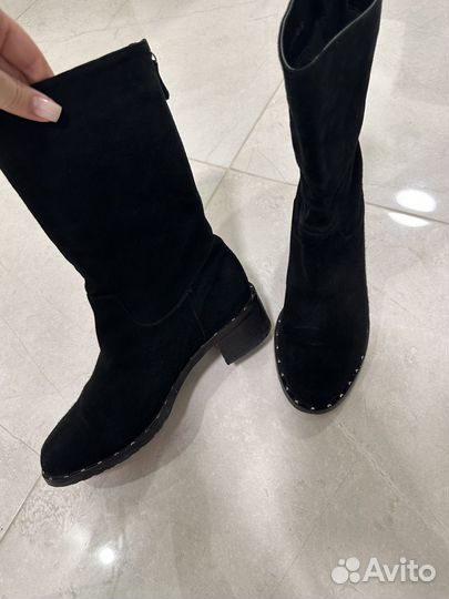 Полусапоги замшевые Berkonty