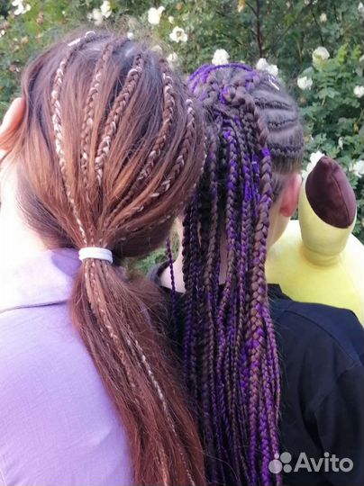 Плетение косичек, наращивание, брейды