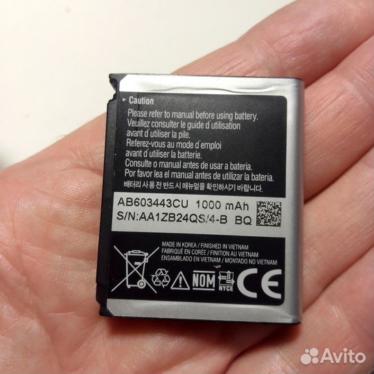 Аккумулятор Samsung AB603443CU для сотового телефо