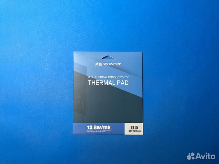 Термопрокладка Snowman 13,8W 0,5мм 120*120мм