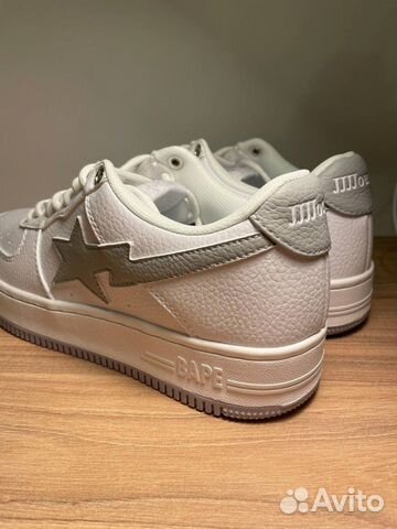 Кроссовки Bape Sta Bapesta Grey White х Jjjjound