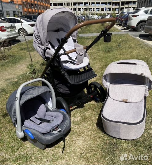 Коляска adamex 3 в 1 reggio