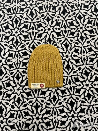 Button blue шапка