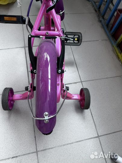 Детский велосипед 14 дюймов shtern для девочки