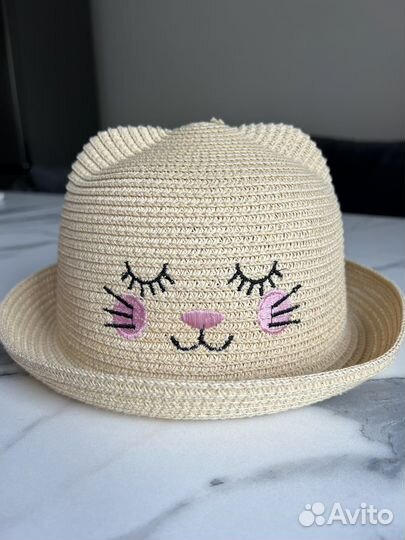 Соломенная шляпа детская