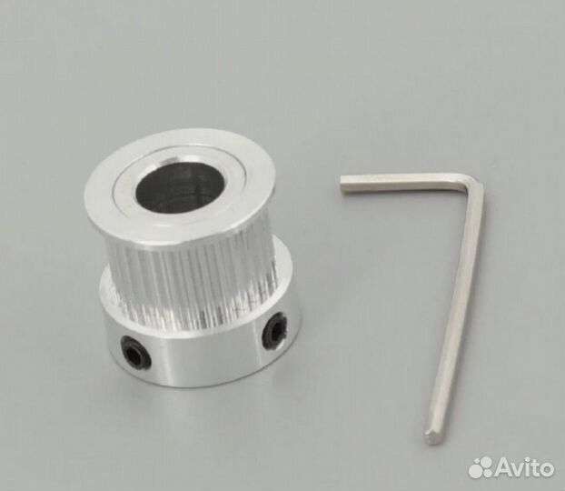 Шкив 2GT 30 зубьев, ремень 10ми, под вал 12мм