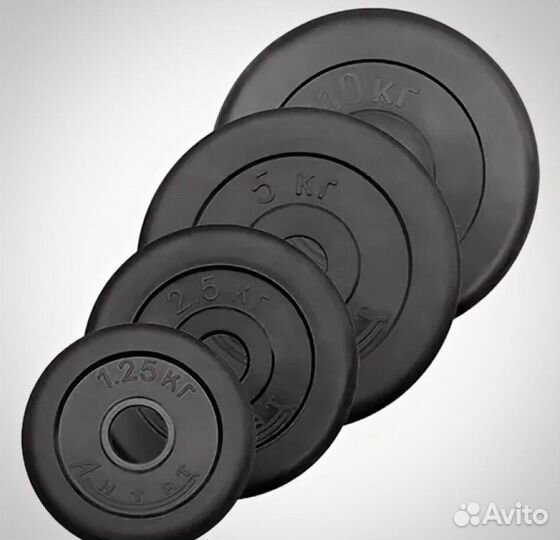 Диски обрезиненные Антат от 1,25кг до 25кr