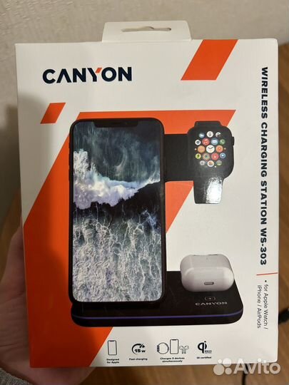 Беспроводное зарядное устройство canyon 15 W