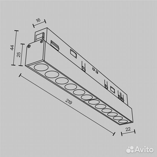 Трековый светодиодный светильник Maytoni Technical Points TR031-2-12W4K-W