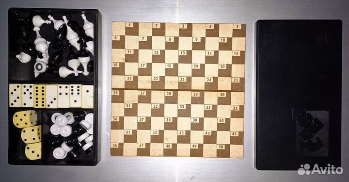 Шашки шахматы на магните Набор походный