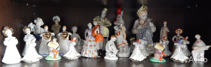 Фарфоровые статуэтки из СССР 25 штук
