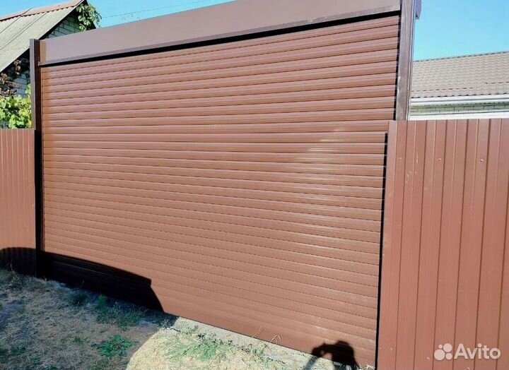 Гаражные секционные ворота с монтажом