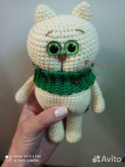 Котёнок Зефир ручной работы