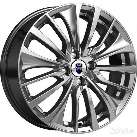Диски K&K Flanker 6.5x17 5*114.3 ET45 DIA66.1 Дарк платинум Литой