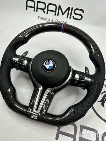 М руль BMW F15 F16 F30 F32 M3 M4 карбон анатомия