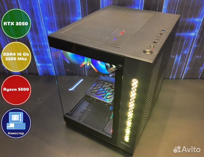 Сборка пк для 2к AMD5600-RTX3050-16DDR4-ZVU395-A520
