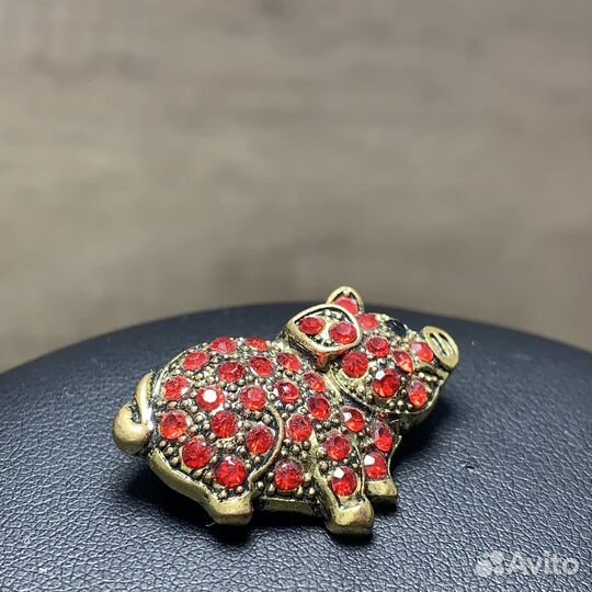 Винтажная Брошь Поросёнок Свинка Ретро