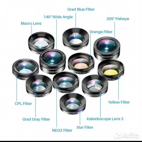 Набор объективов для смартфона.Новый