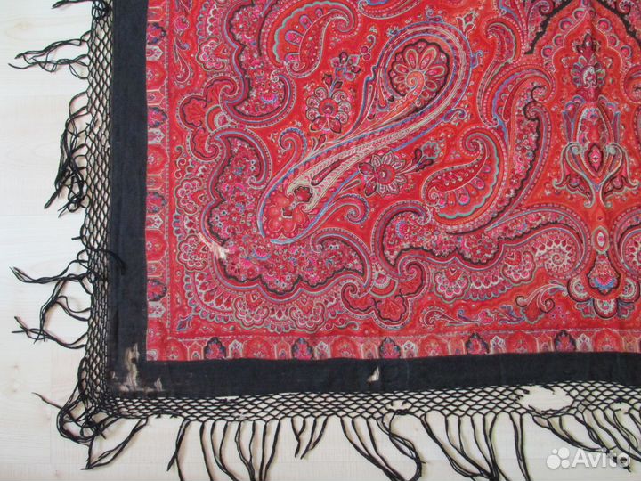 Шаль старинная. Клеймо