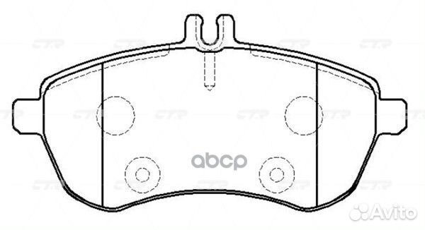 GK0082 колодки дисковые передние MB W204 1.8-2