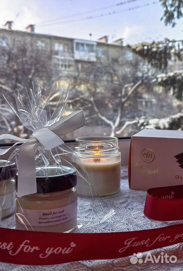 Ароматическая свеча ручной работы