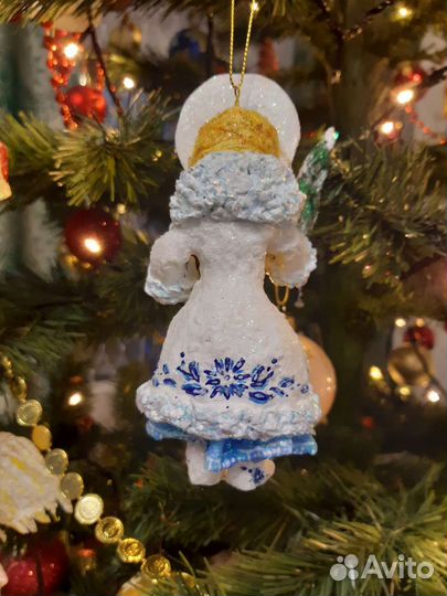 Ватные елочные игрушки новые