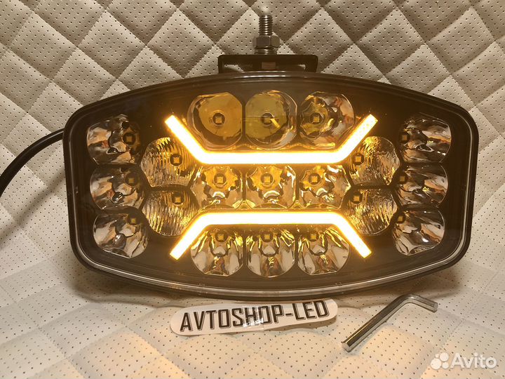 Фары LED дальнего света 12/24V