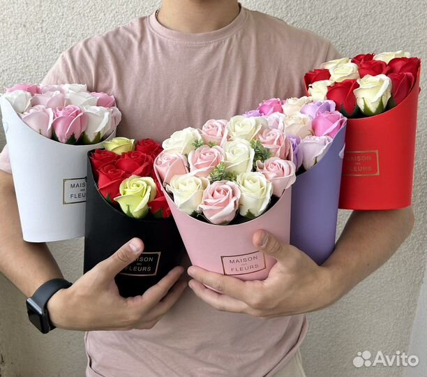 Букет из мыла ручной работы