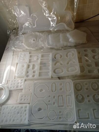 Молды силиконовые для эпоксидной смолы новые