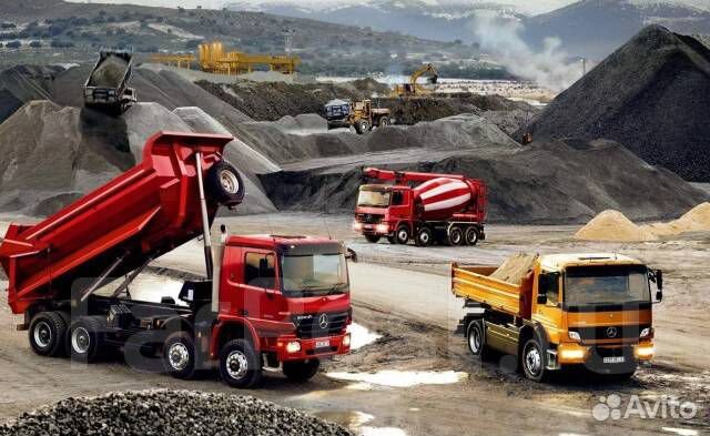 Щебень и другие сыпучие материалы 6-24 тонн