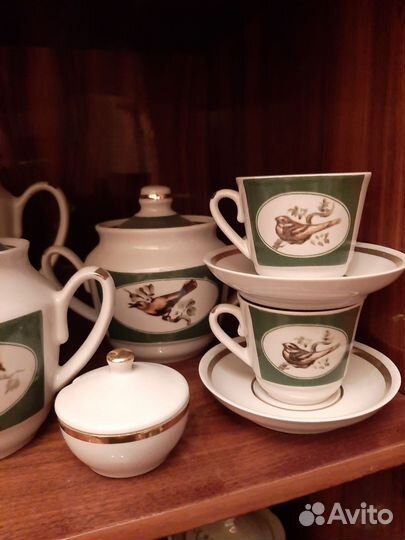 Кофейный сервиз, хрусталь