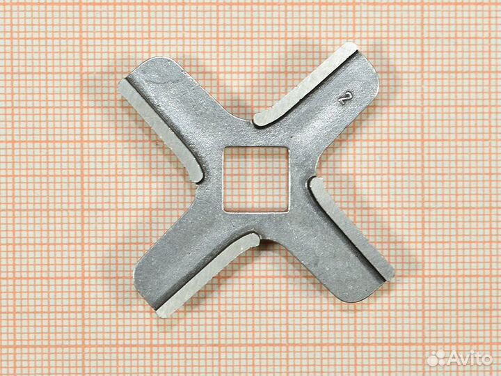 Нож для мясорубки Bosch, отверстие-квадрат 9 мм