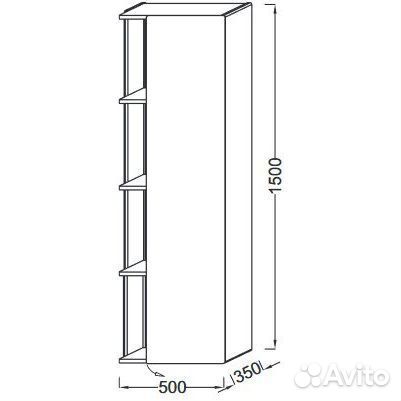 Terrace EB1179D-N23 Подвесная колонна 50 см, шарни