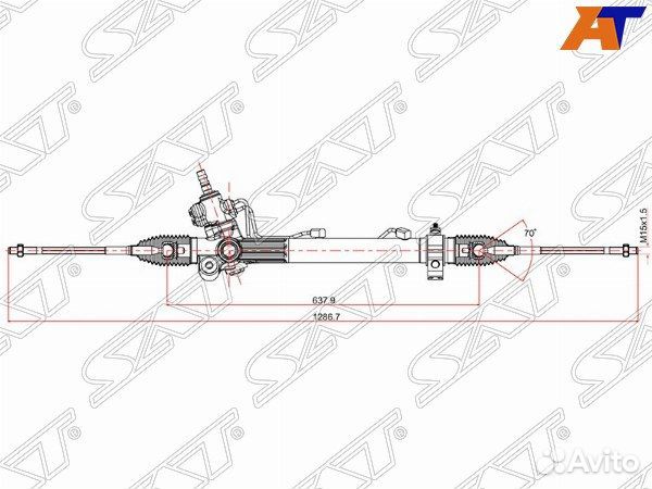 Рейка рулевая lexus RX300