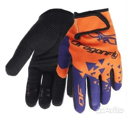 Перчатки DF cross Orange - Ultramarine