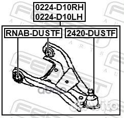 Рычаг передний левый 0224D10LH Febest